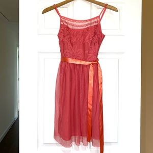 Delia*s semi formal junior’s dress (apricot color)